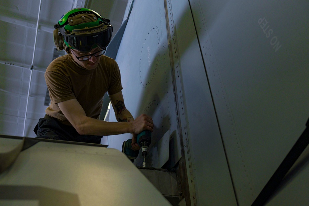 Sailors Aboard USS Carl VInson (CVN 70) Conduct Daily Operations