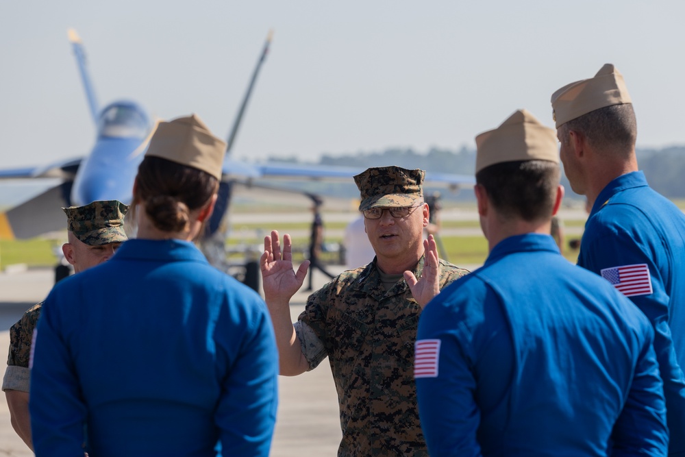 Blue Angels land at MCAS Beaufort