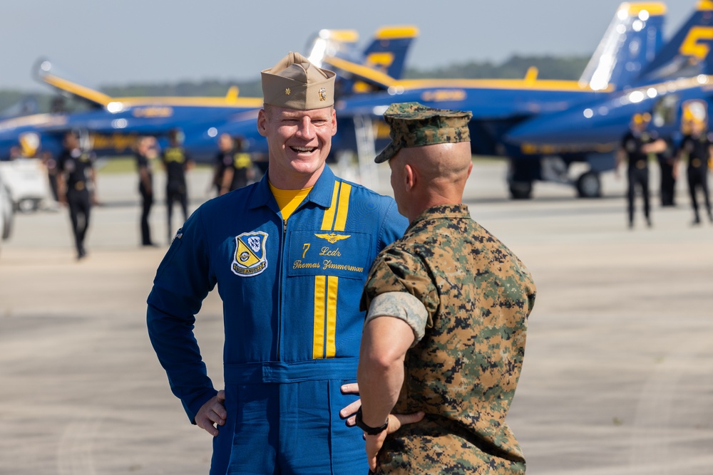 Blue Angels land at MCAS Beaufort