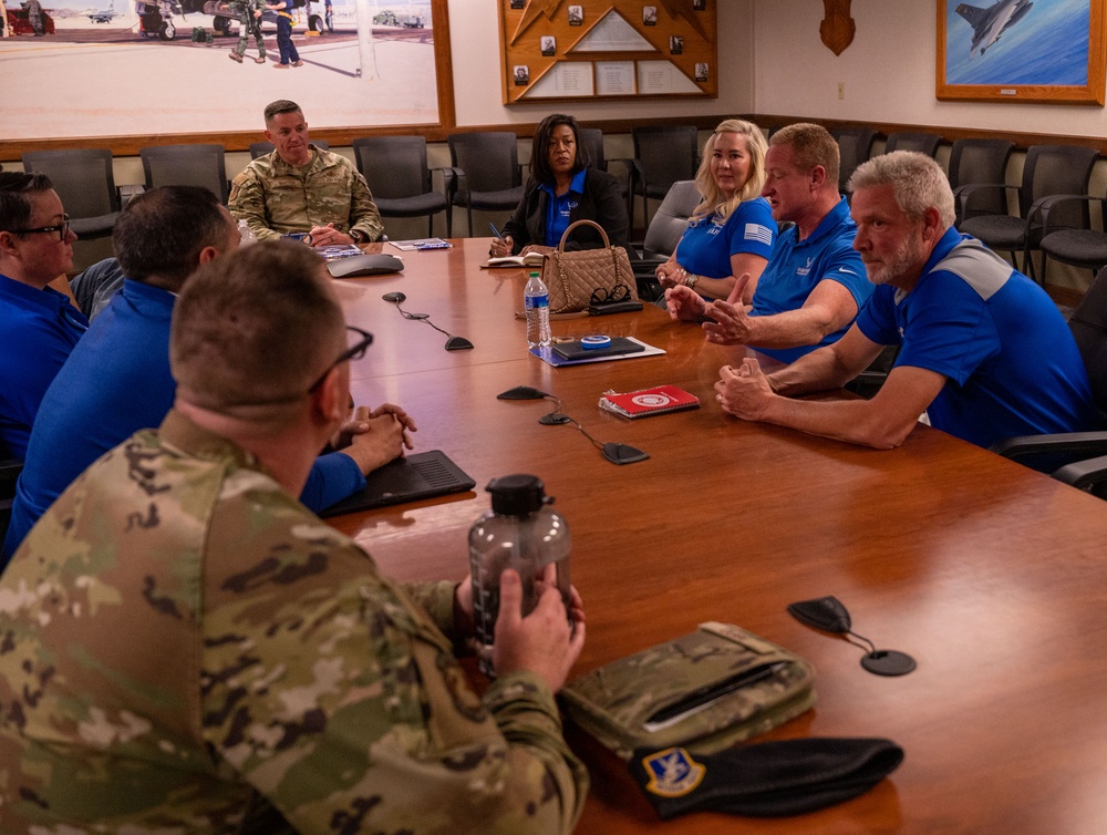 AF Wounded Warrior Ambassadors visit Luke Airmen