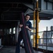 Sailors Work on the Fantail of USS Carl Vinson (CVN70)