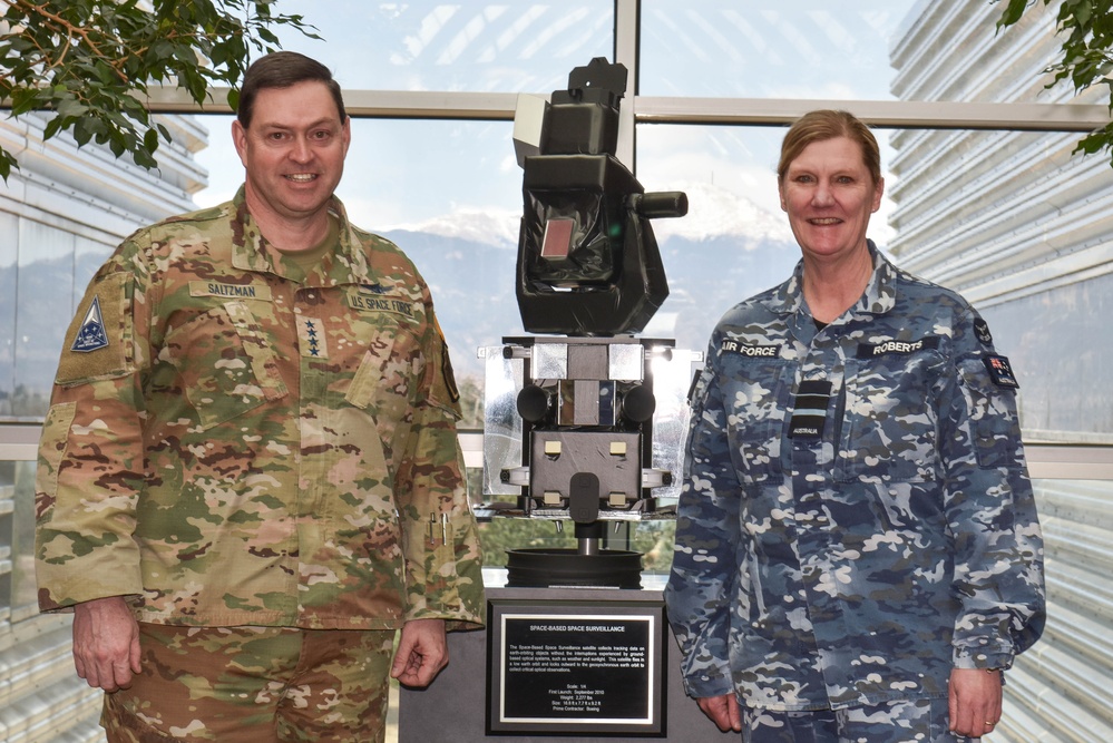 Australia Air Vice Marshal visits with Chief of Space Operations