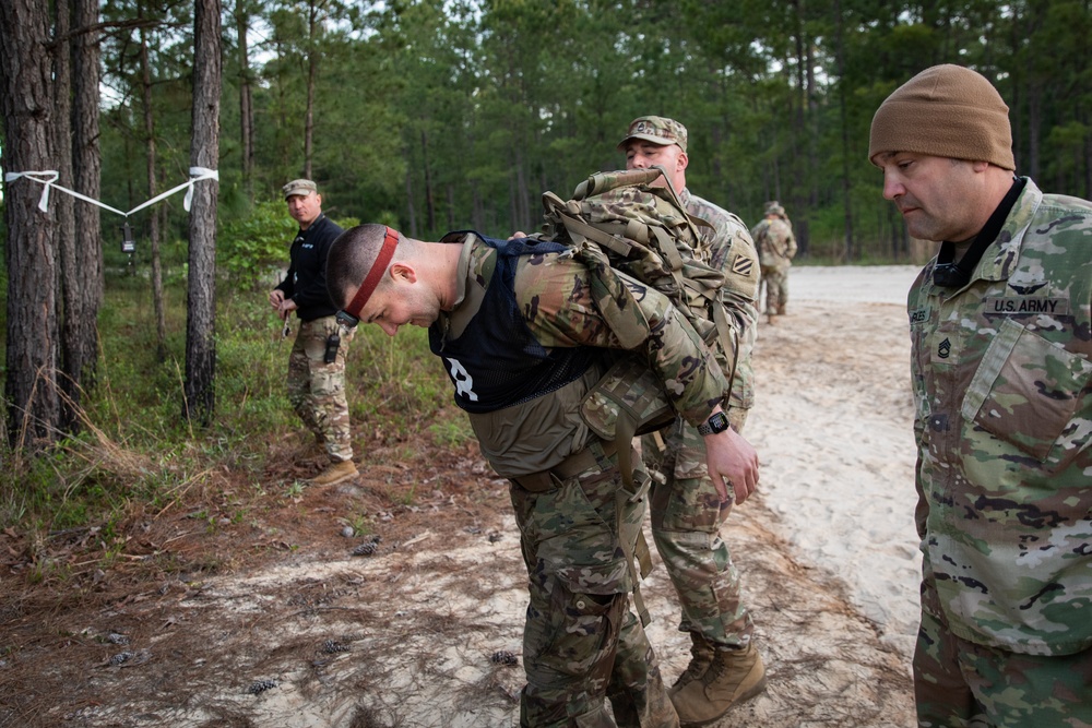 Region III National Guard Best Warrior Competition ruck march finish