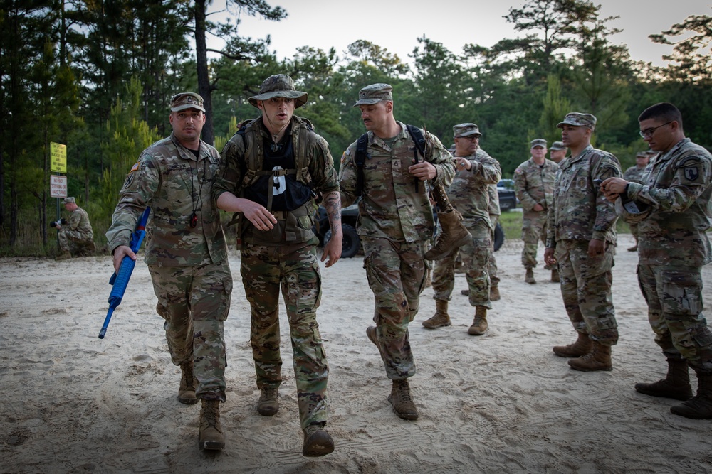 Region III National Guard Best Warrior Competition ruck march finish