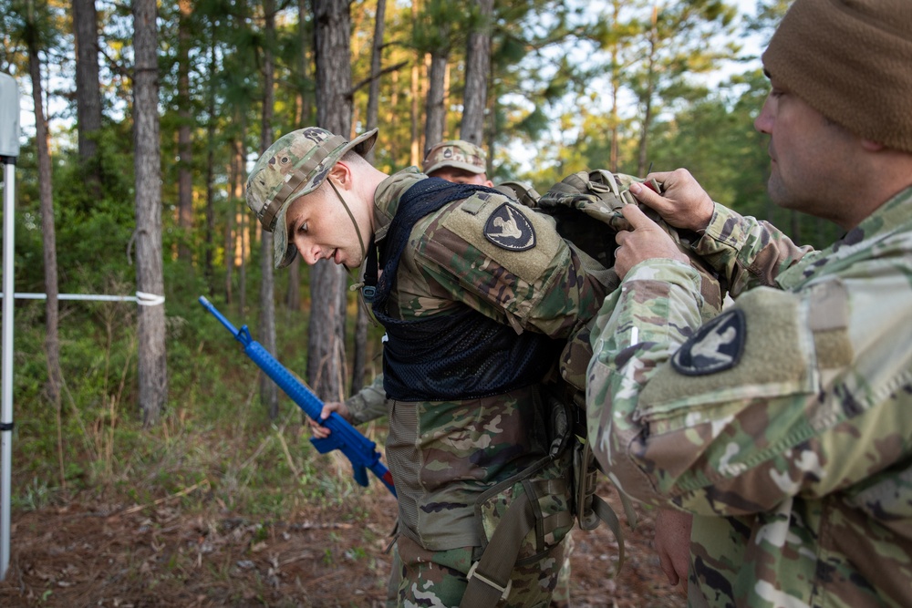 Region III National Guard Best Warrior Competition ruck march finish