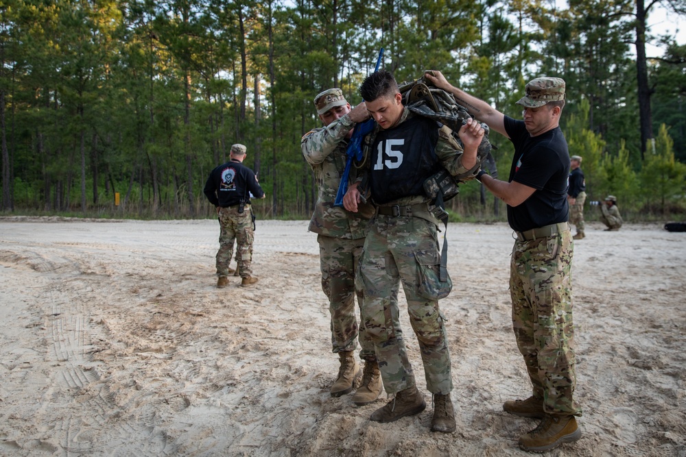 Region III National Guard Best Warrior Competition ruck march finish