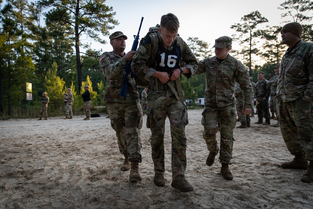 Region III National Guard Best Warrior Competition ruck march finish