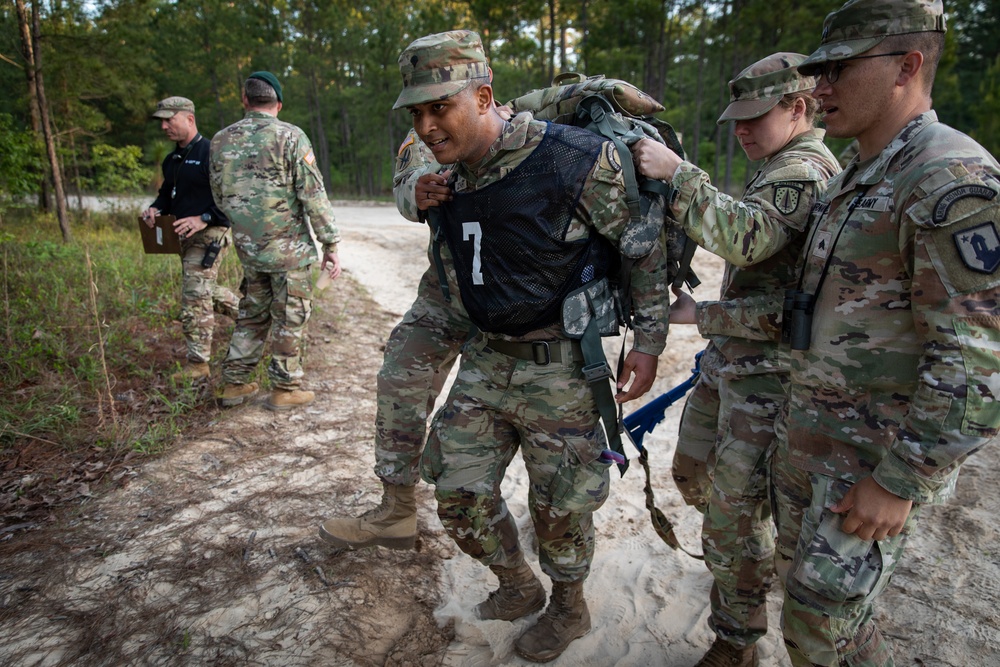 Region III National Guard Best Warrior Competition ruck march finish