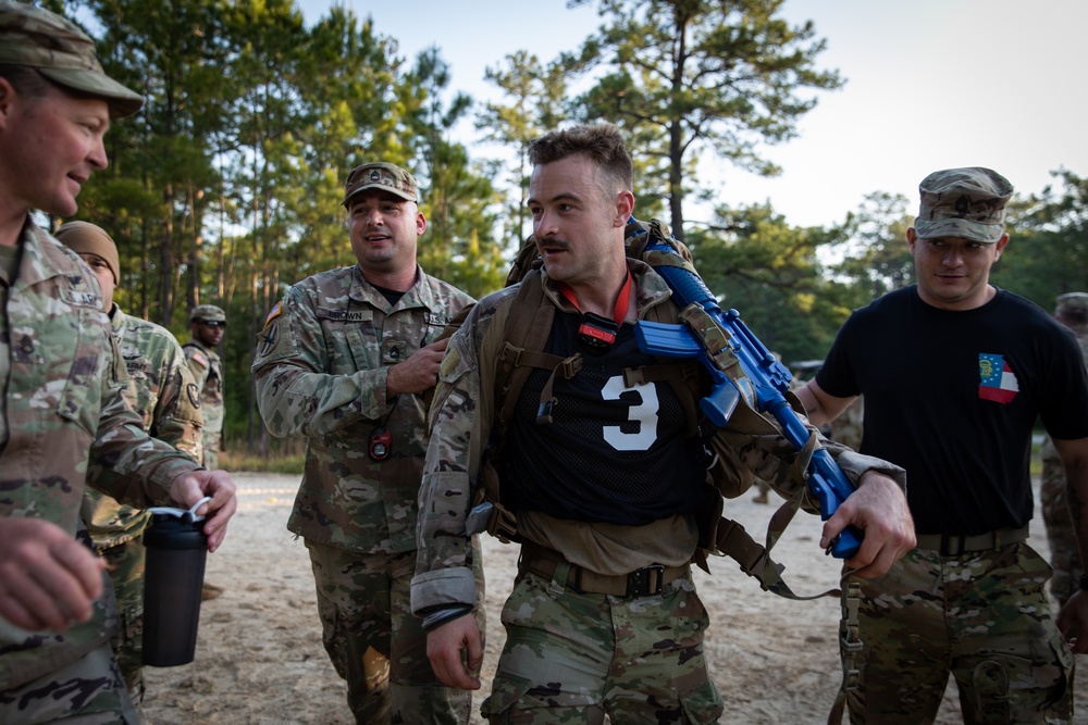 Region III National Guard Best Warrior Competition ruck march finish