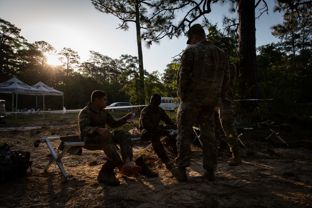 Region III National Guard Best Warrior Competition ruck march finish