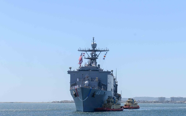 USS Ashland completes forward-deployment to Japan, arrives in San Diego