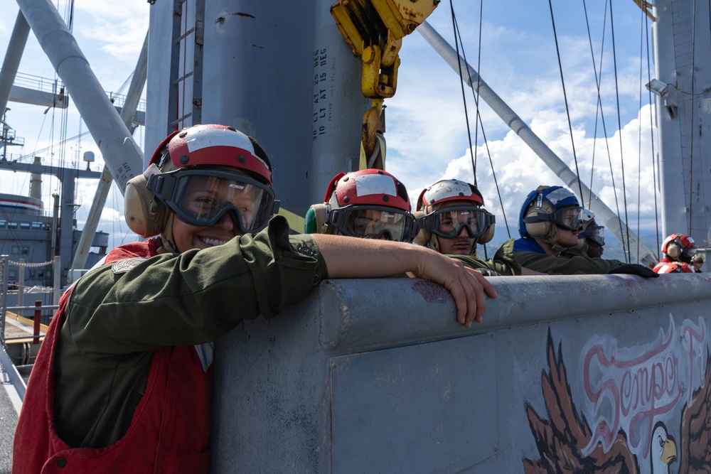 Balikatan 23 | VMM 268 Resupply Aboard SS Curtiss