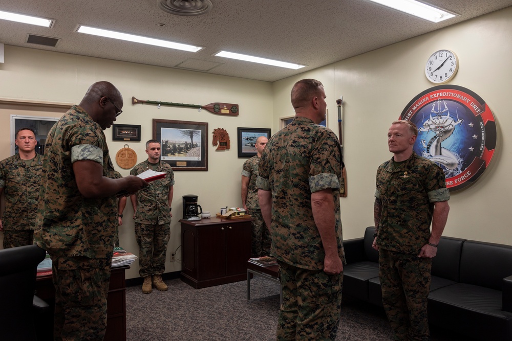 Sgt. Maj. Joshua Smith Receives the Legion of Merit at 31st MEU