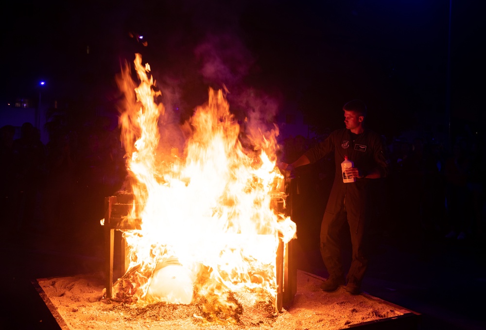 Kadena Eagle Sunset Celebration: Piano Burn