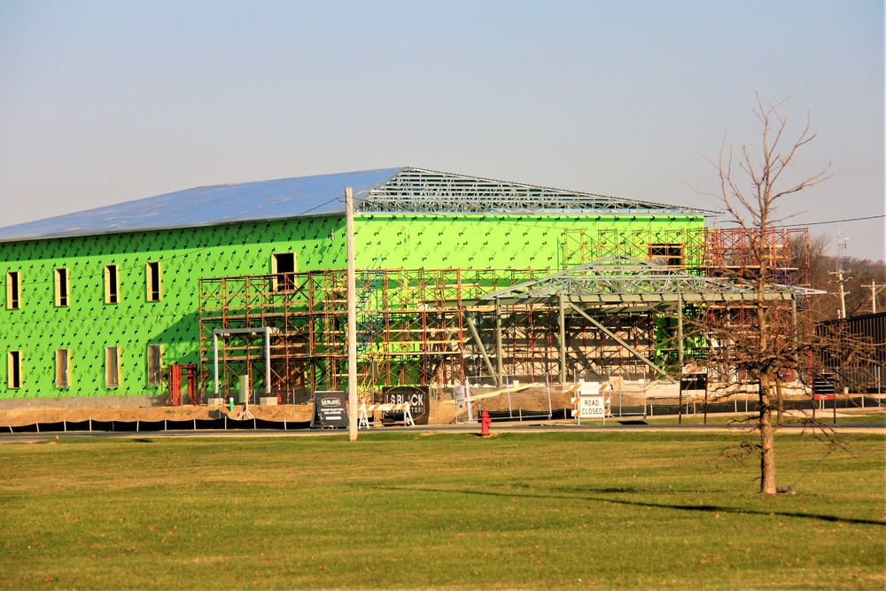 April 2023 construction operations of $11.96 million transient training brigade headquarters at Fort McCoy