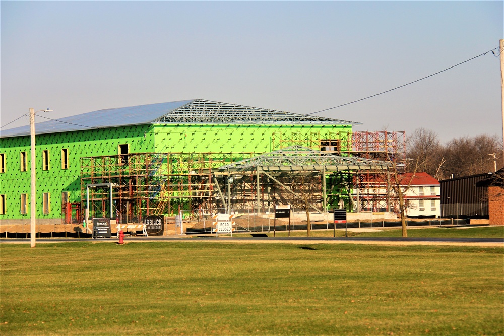 April 2023 construction operations of $11.96 million transient training brigade headquarters at Fort McCoy
