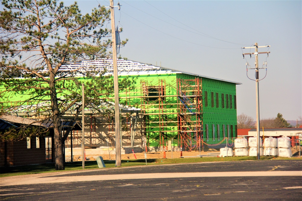 April 2023 construction operations of $11.96 million transient training brigade headquarters at Fort McCoy