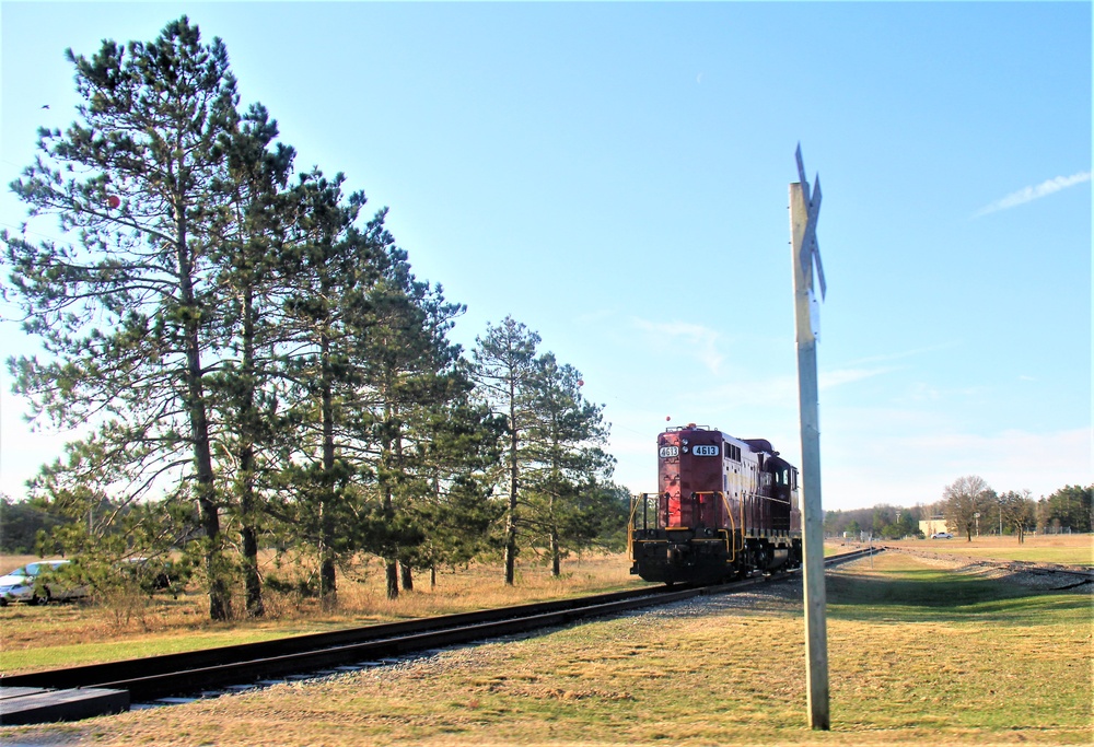 Army locomotive at Fort McCoy