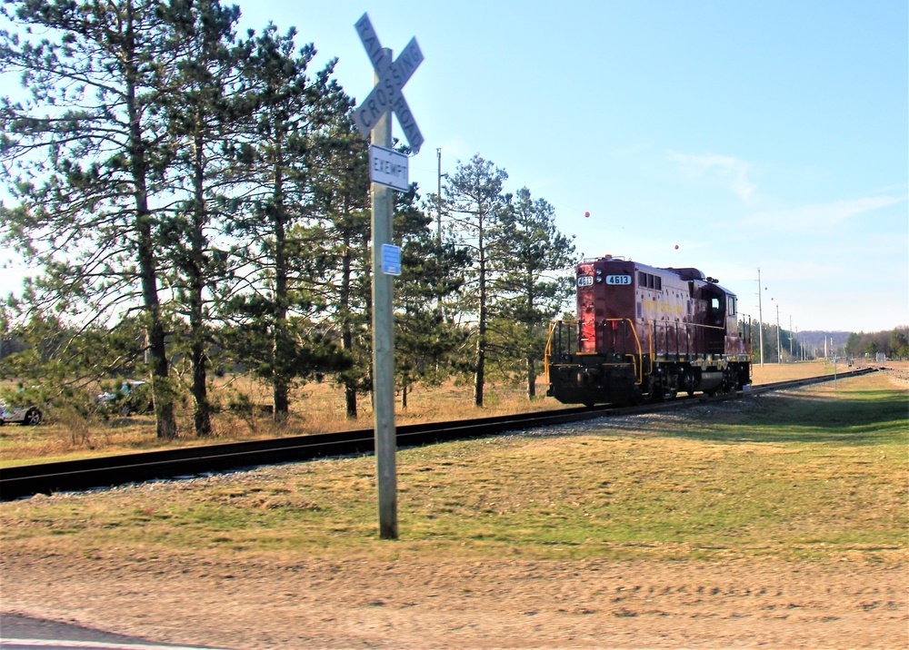 Army locomotive at Fort McCoy