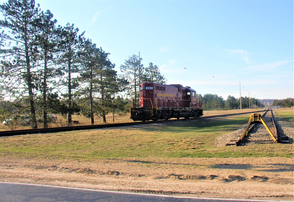 Army locomotive at Fort McCoy