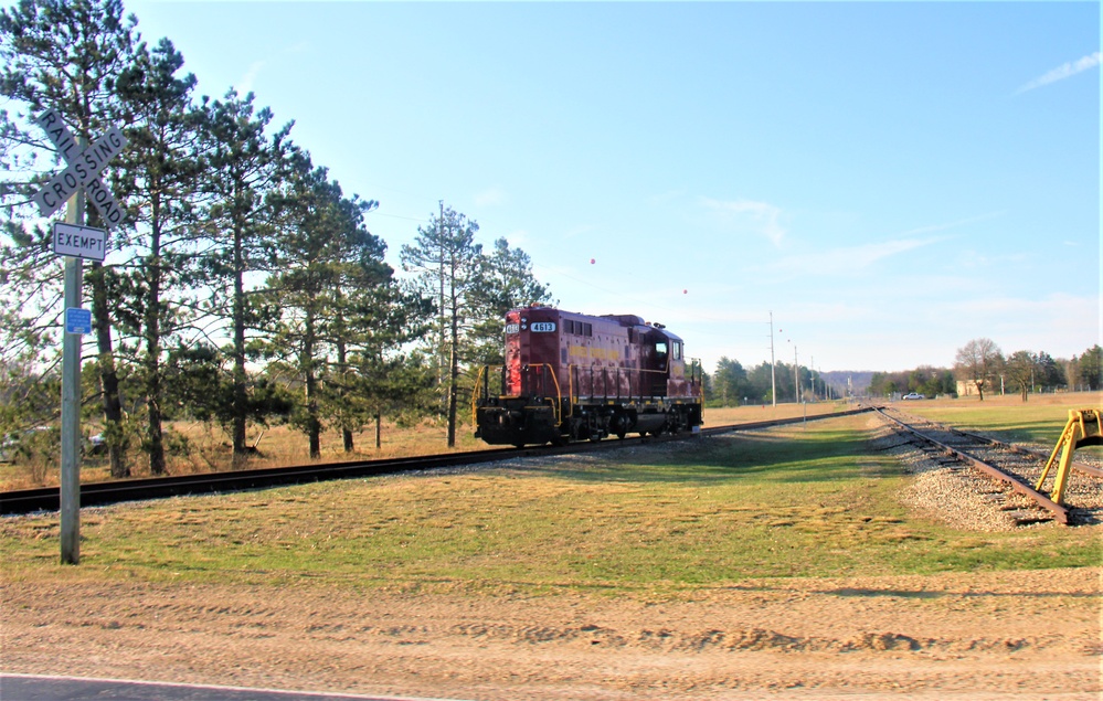 Army locomotive at Fort McCoy