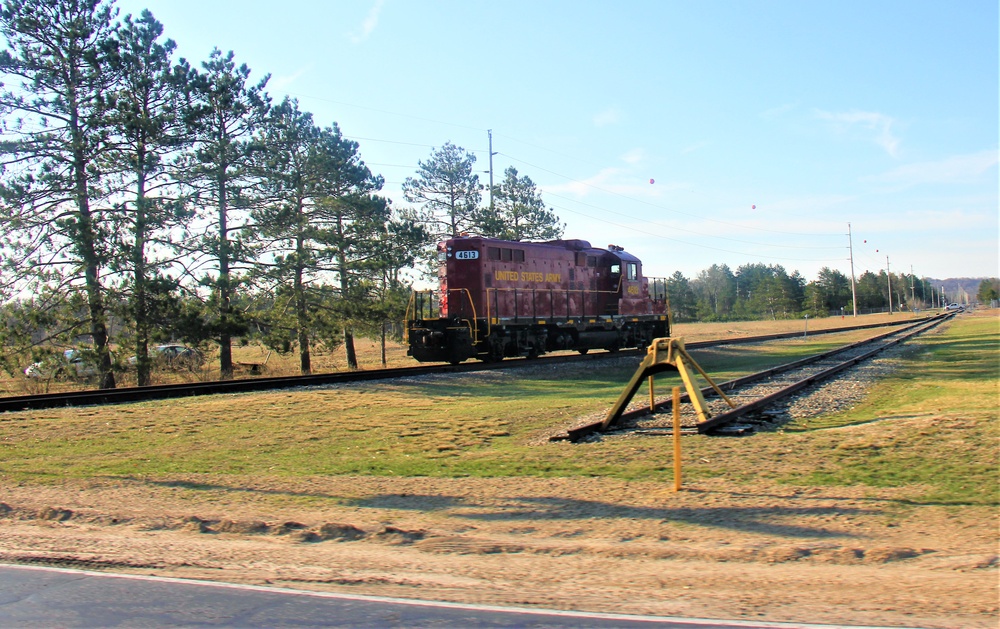 Army locomotive at Fort McCoy