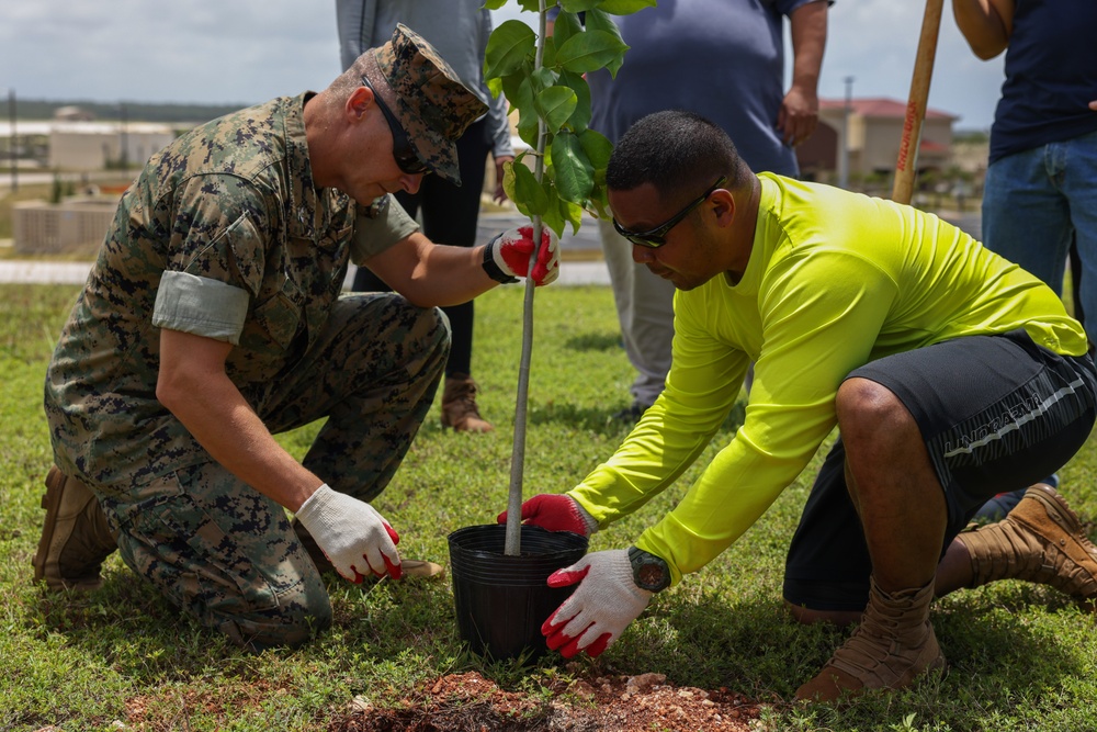 Native tree planting held by Marine Corps Base Camp Blaz