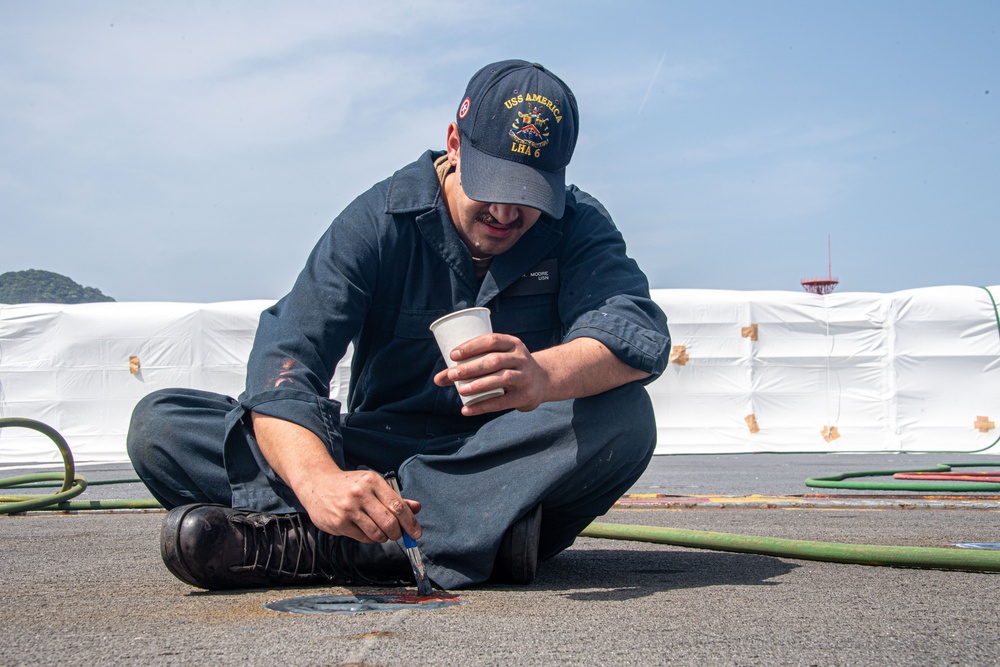 USS America (LHA 6) Conducts Daily Operations