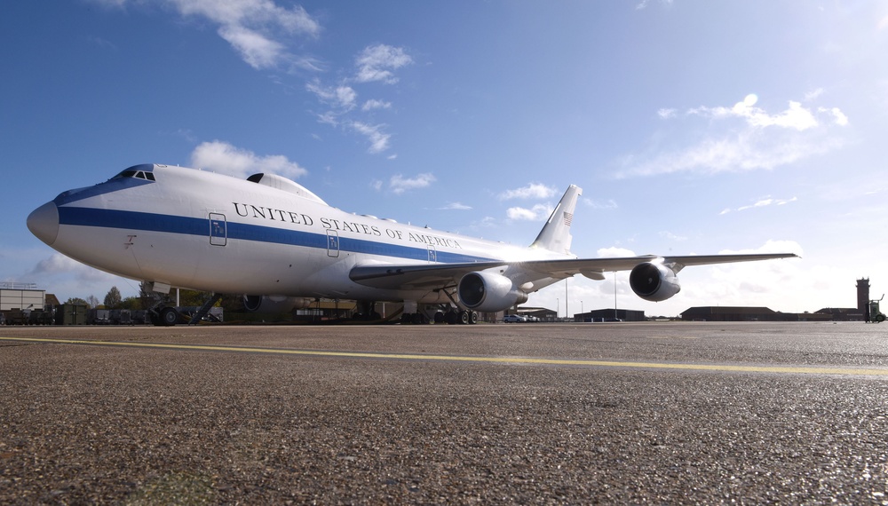 NAOC aircraft visits RAF Mildenhall