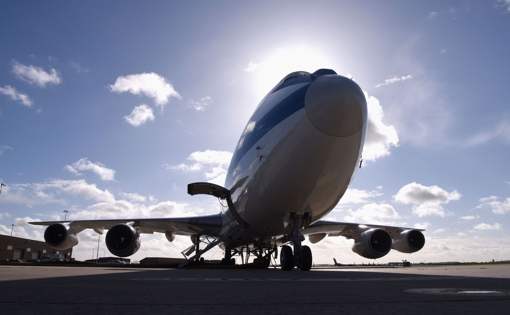 NAOC aircraft visits RAF Mildenhall