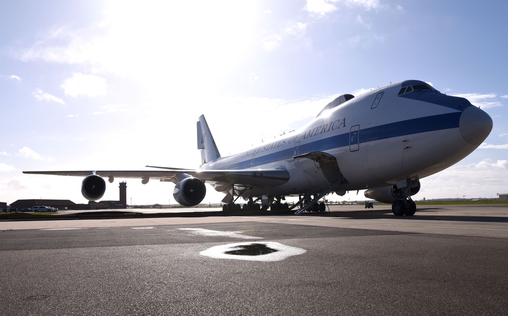 NAOC aircraft visits RAF Mildenhall