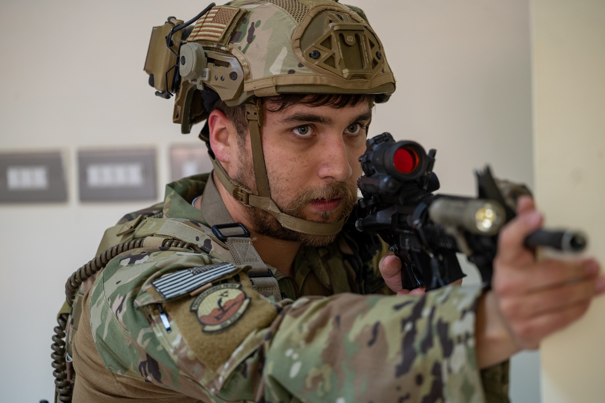 American, Italian, and Canadian forces participated in AASAB’s first coalition active shooter exercise on April 13, 2023.