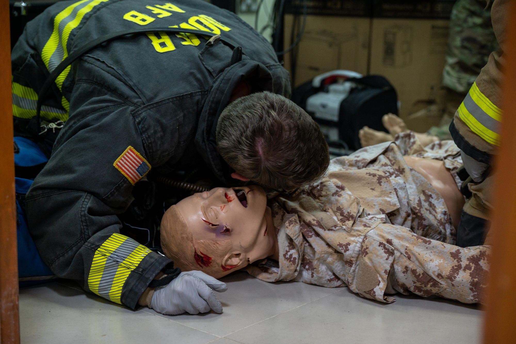 American, Italian, and Canadian forces participated in AASAB’s first coalition active shooter exercise on April 13, 2023.