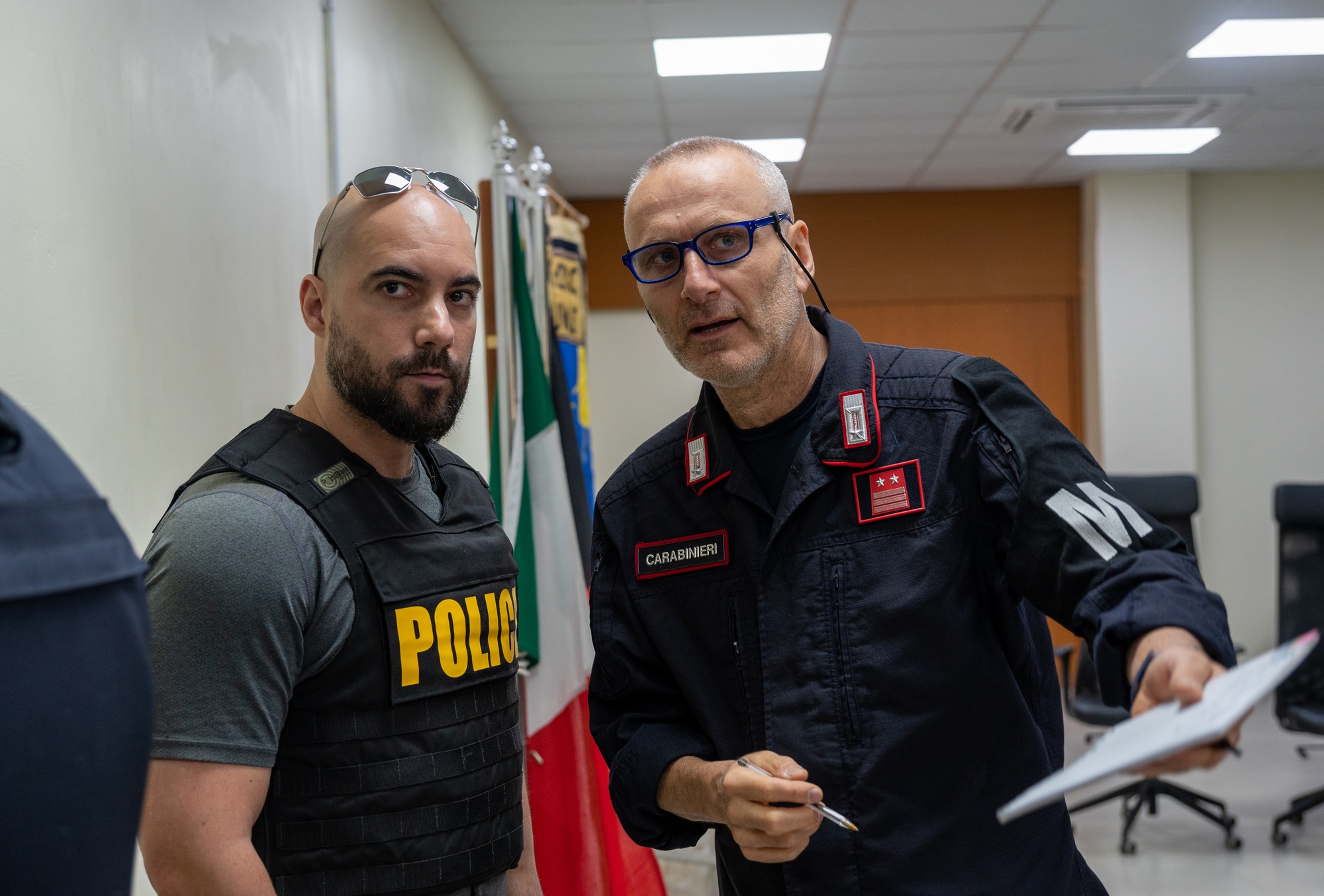 American, Italian, and Canadian forces participated in AASAB’s first coalition active shooter exercise on April 13, 2023.