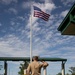 MARFORRES Marines Unfurl American Flag at Local Elementary School