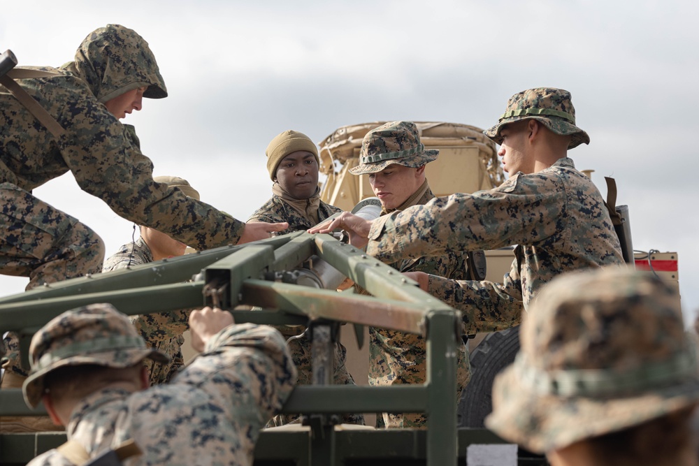 Combat engineers train to employ assault breaching charges