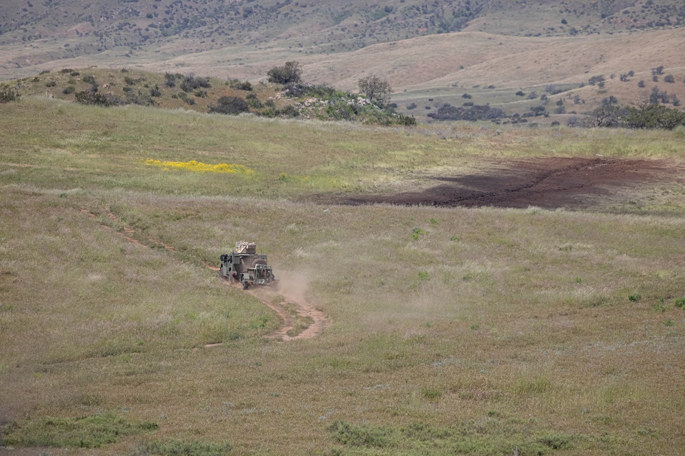 Combat engineers train to employ assault breaching charges