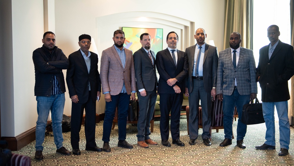 USAID Country Representative John Cardenas met with the chairman and deputy chairman of the Murzuq Steering Committee and leaders of the Southern Mediators Network to discuss progress on the Roadmap for Peace and Reconciliation in Murzuq