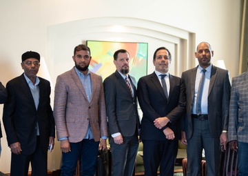 USAID Country Representative John Cardenas met with the chairman and deputy chairman of the Murzuq Steering Committee and leaders of the Southern Mediators Network to discuss progress on the Roadmap for Peace and Reconciliation in Murzuq