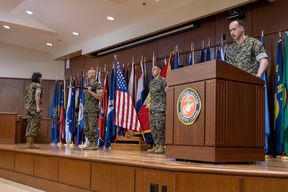 Headquarters Battalion, Marine Forces Reserve Sergeant Major Relief And Appointment Ceremony