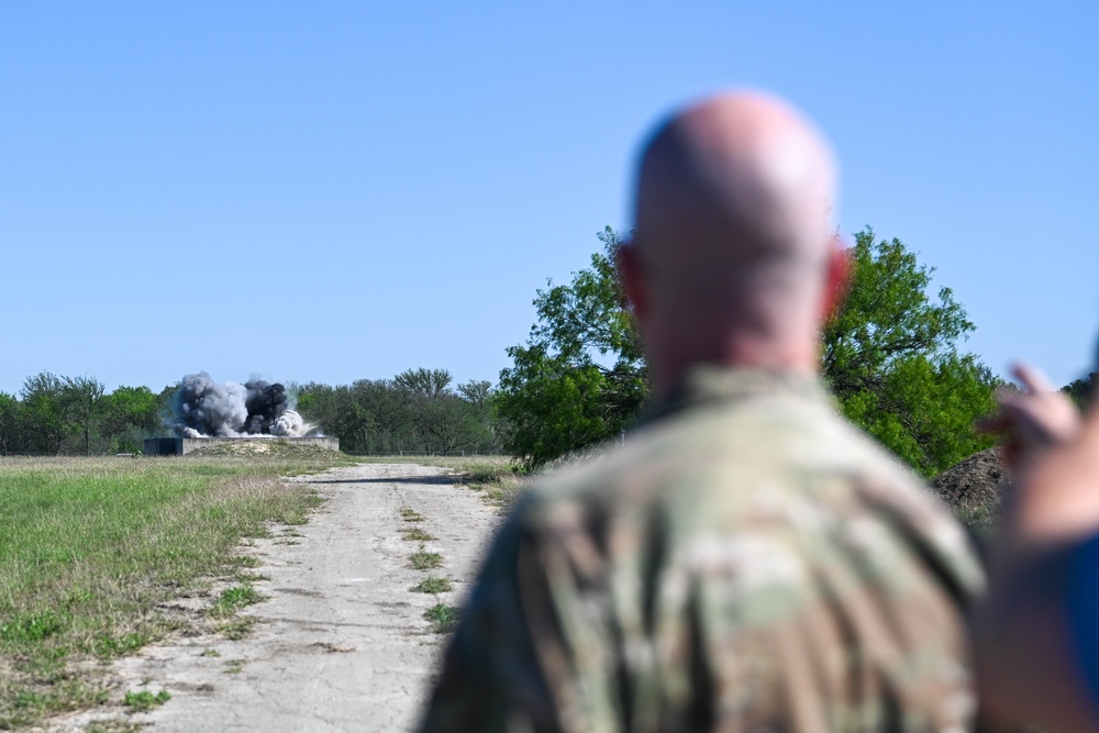 502nd JBSA-Lackland command team visits 902nd CES EOD 17 April 2023