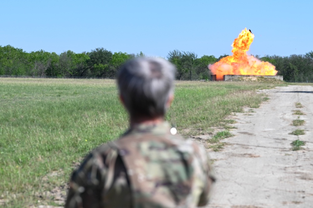 502nd JBSA-Lackland command team visits 902nd CES EOD 17 April 2023