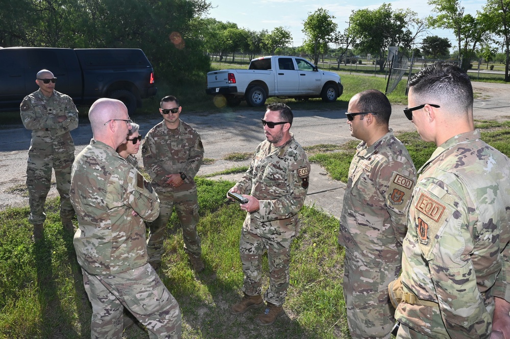 502nd JBSA-Lackland command team visits 902nd CES EOD 17 April 2023