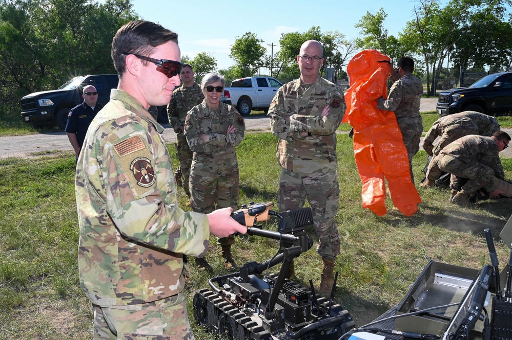 502nd JBSA-Lackland command team visits 902nd CES EOD 17 April 2023