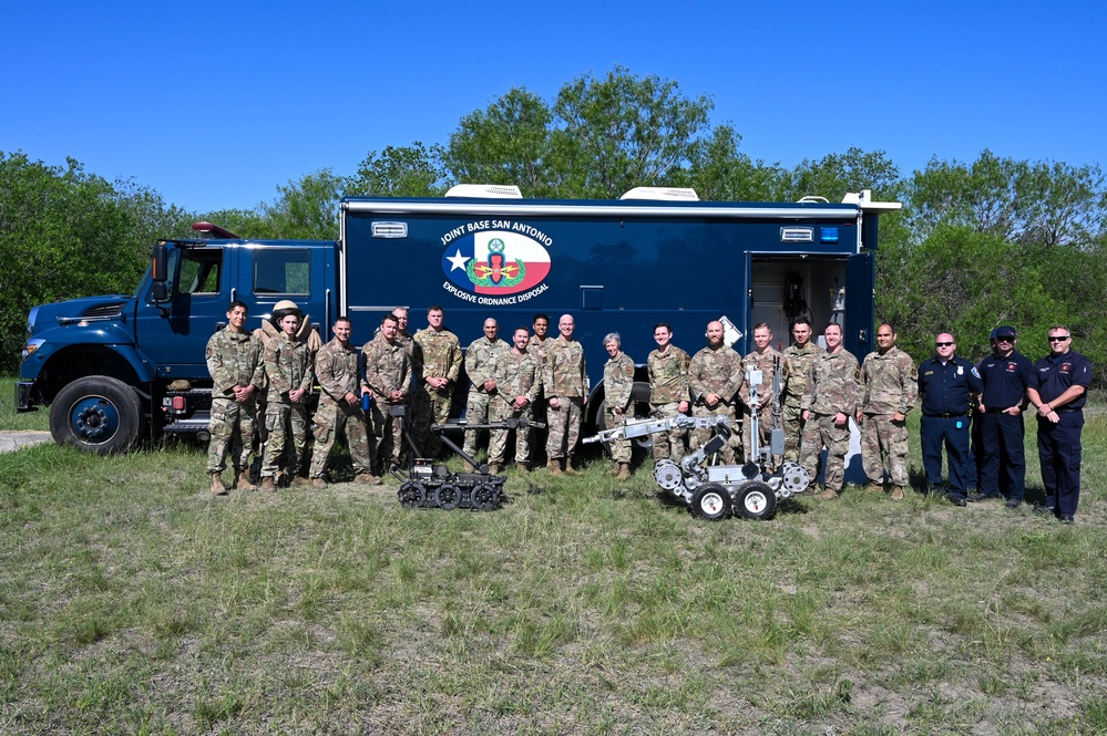 502nd JBSA-Lackland command team visits 902nd CES EOD 17 April 2023