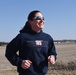 Lt. Col. Jennifer Carlson goes on a run