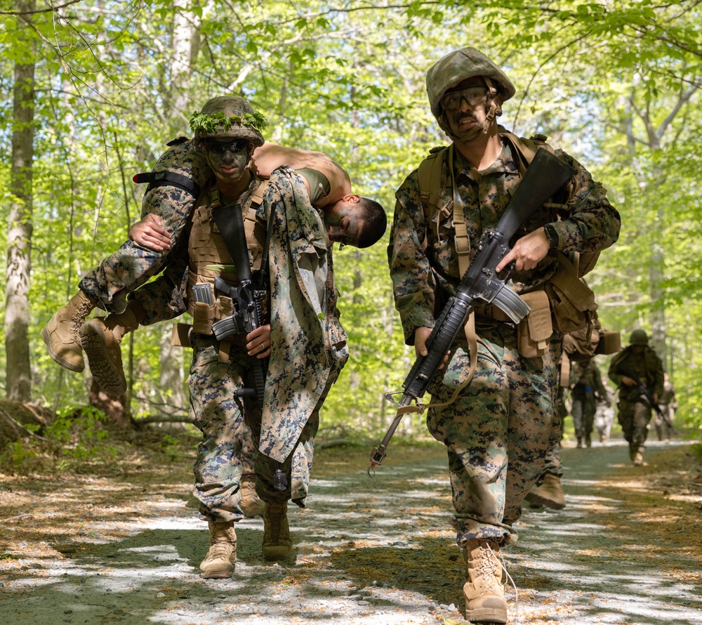 Officer Candidate School Warrior Week: Practice Casualty Evacuation