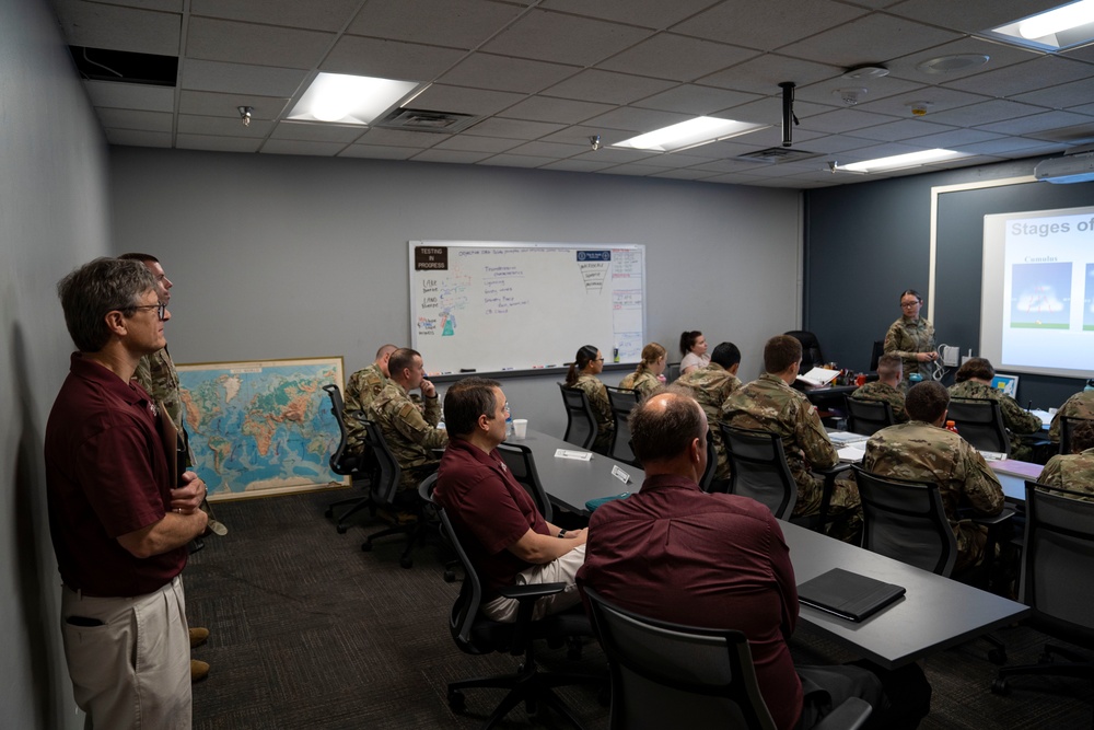 MSU Faculty member tour 335th TRS