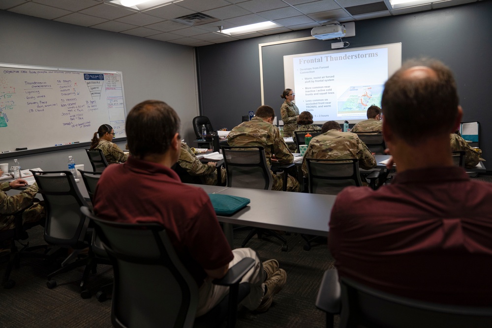 MSU Faculty member tour 335th TRS