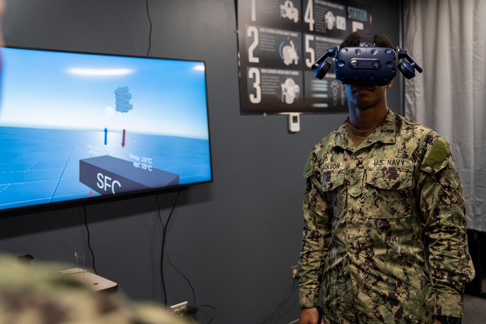 MSU Faculty member tour 335th TRS